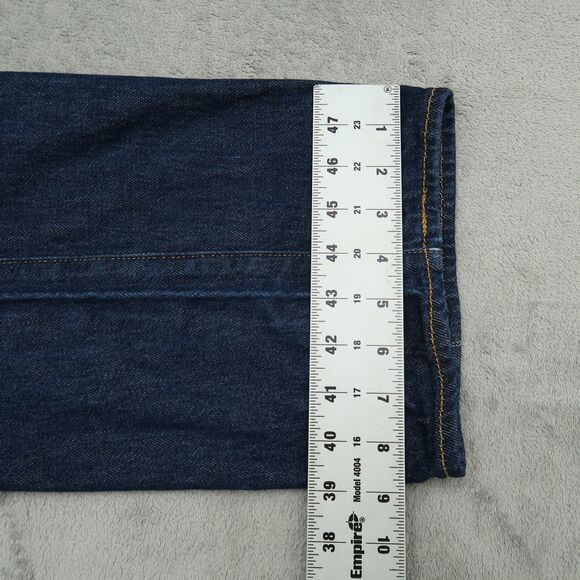 Levi's 501 Jeans Men's Fits 38x30 (Size 40x32) Blue Original Straight Denim Dark - Picture 5 of 16